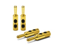 Oyaide GBN Gold Plated 4mm Plugs (Set of 4)